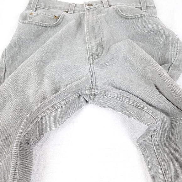 Vintage 90s USA Eddie Bauer Jeans Men's 30x31 Tapered Leg 100% Cotton - Picture 5 of 11